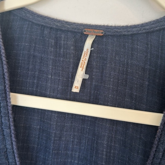 Free People Cherry Blossom wrap top in Midnight XS - Picture 2 of 5